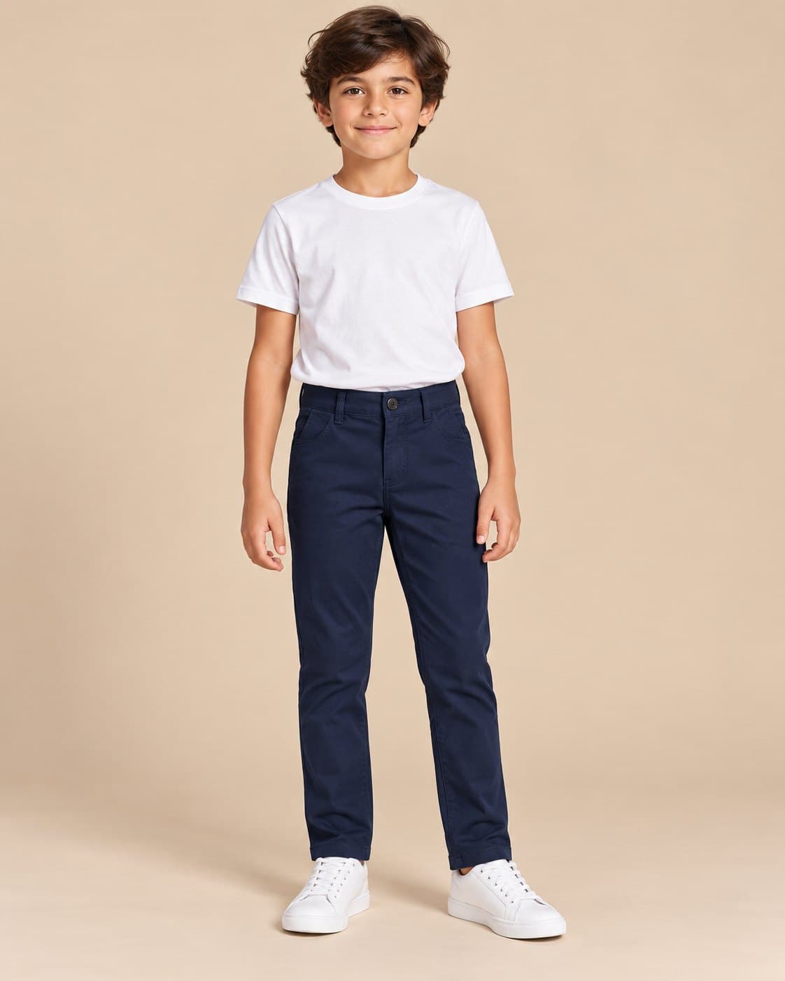 Cotton Pants - Navy
